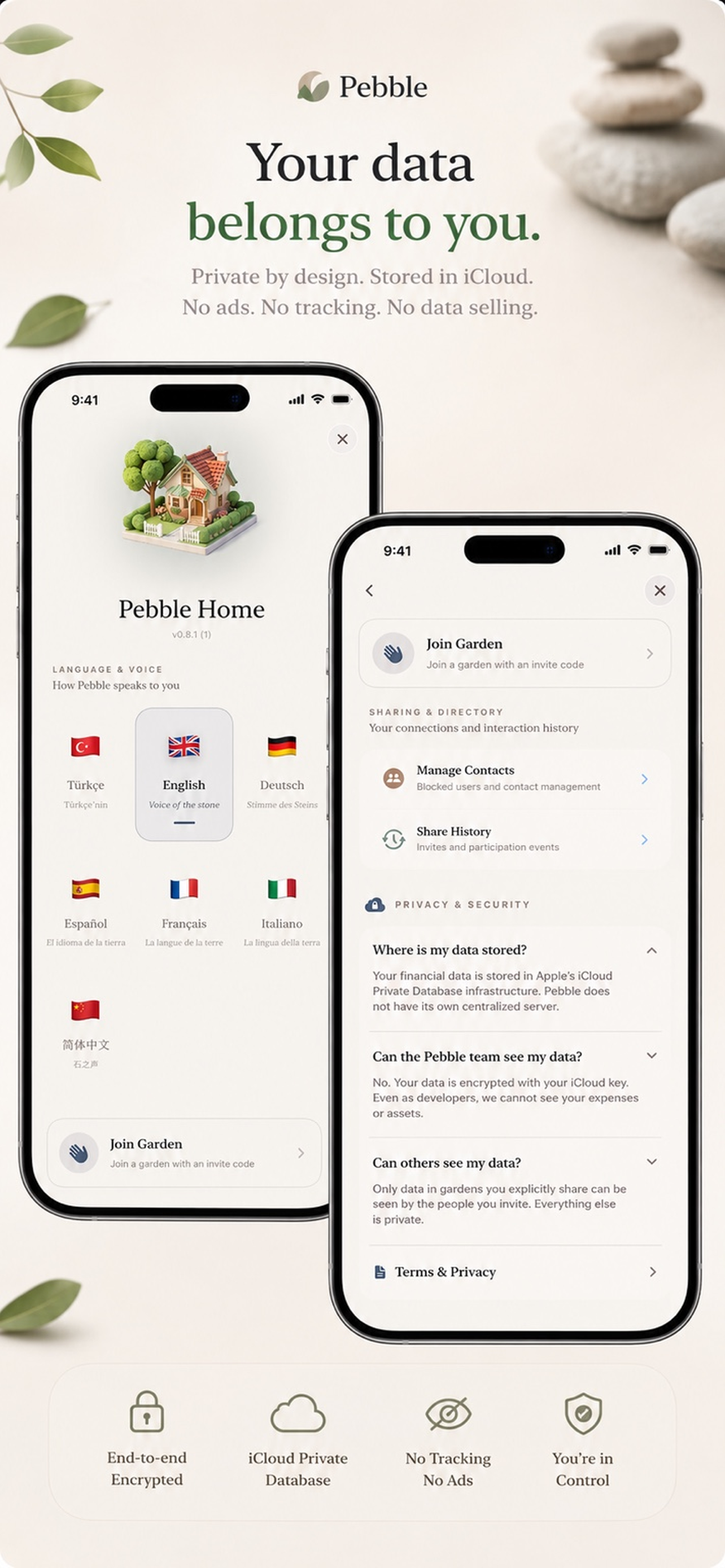 Güvenli Ayarlar & iCloud Sync